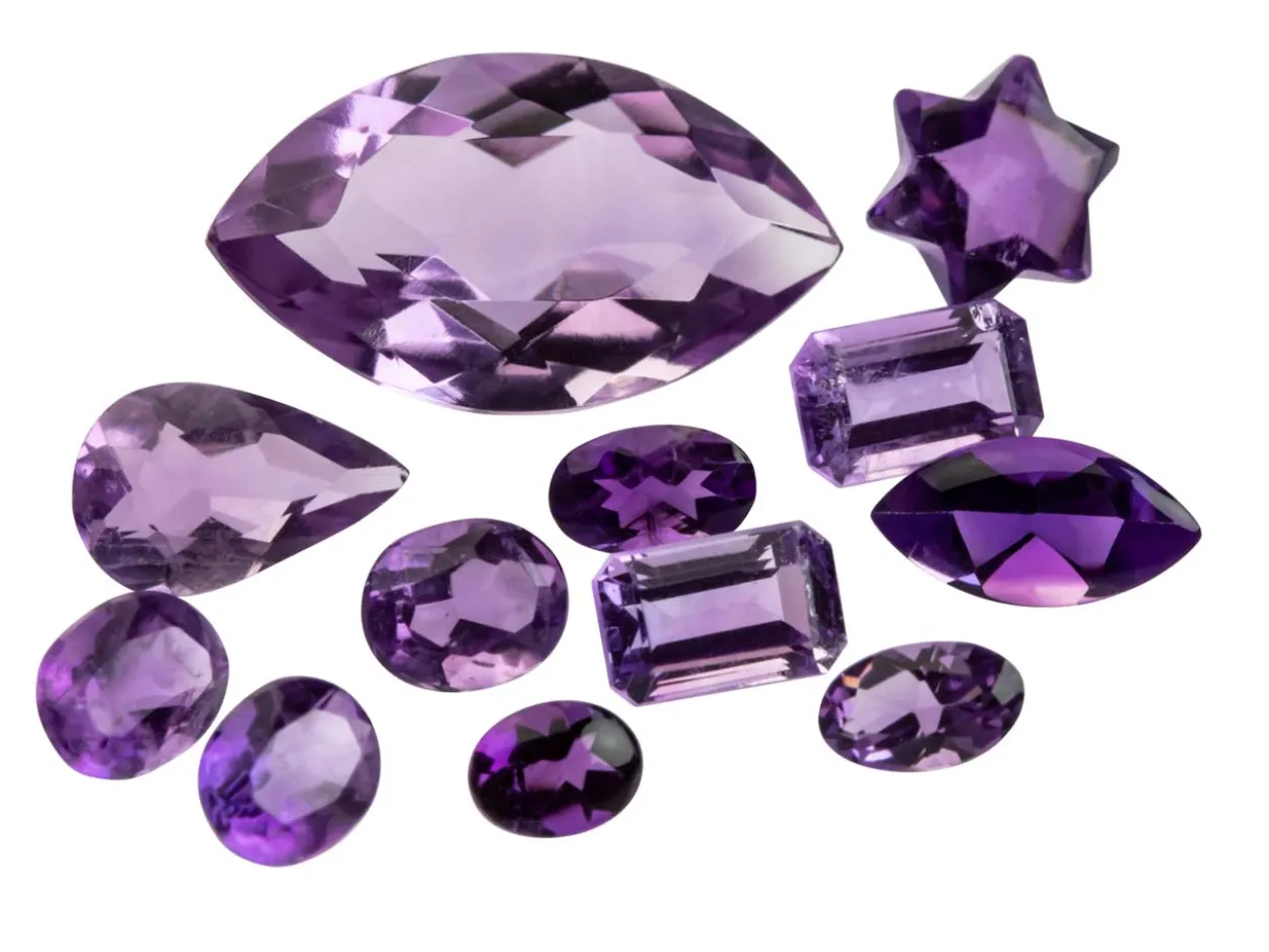 Amethyst, Mixed Shapes, Pack of 12