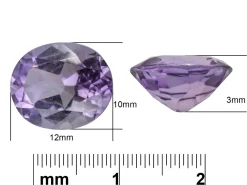 Amethyst, Oval, 12x10mm