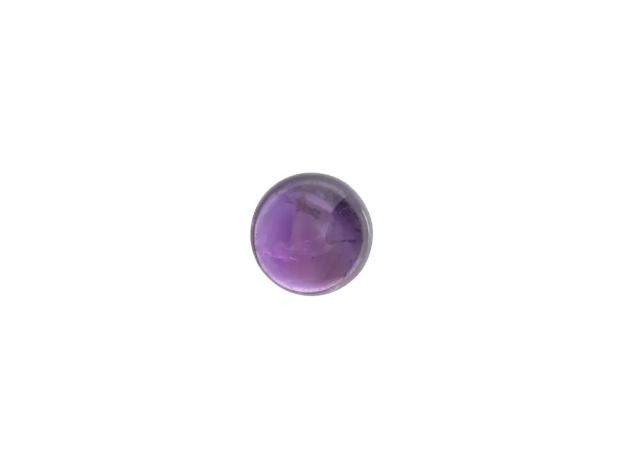 Amethyst, Round Cabochon, 4mm