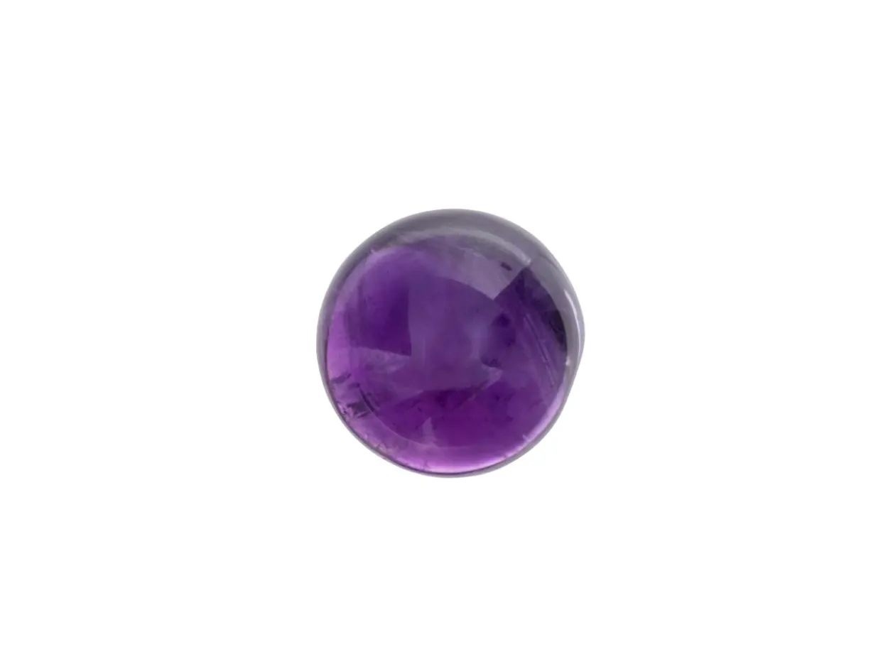 Amethyst, Round Cabochon, 6mm