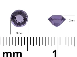 Amethyst, Round, 3mm