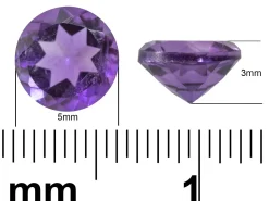 Amethyst, Round, 5mm