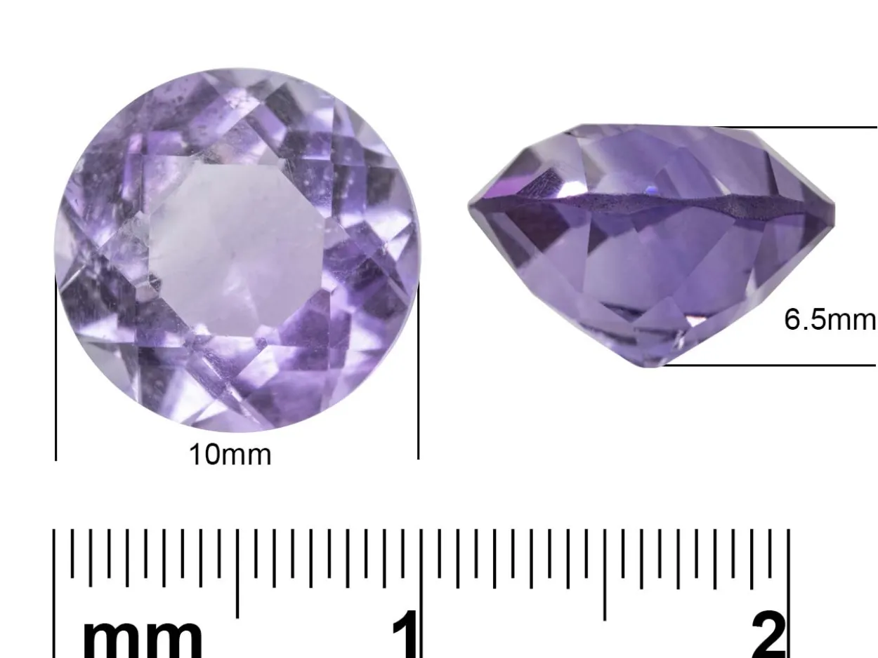 Amethyst, Round, 10mm