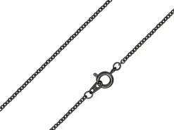 Antique Black 2.0mm Oval Trace Chain 18"/45cm Unhallmarked