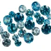 Aqua Cubic Zirconia, Round, 4,5,6mm, Pack of 28