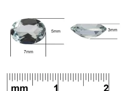 Aquamarine, Oval, 7x5mm