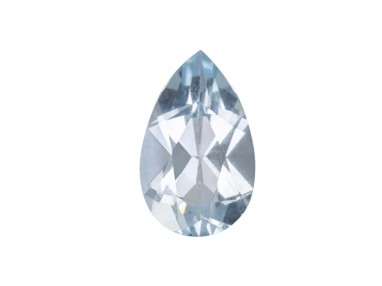 Aquamarine, Pear, 8x5mm