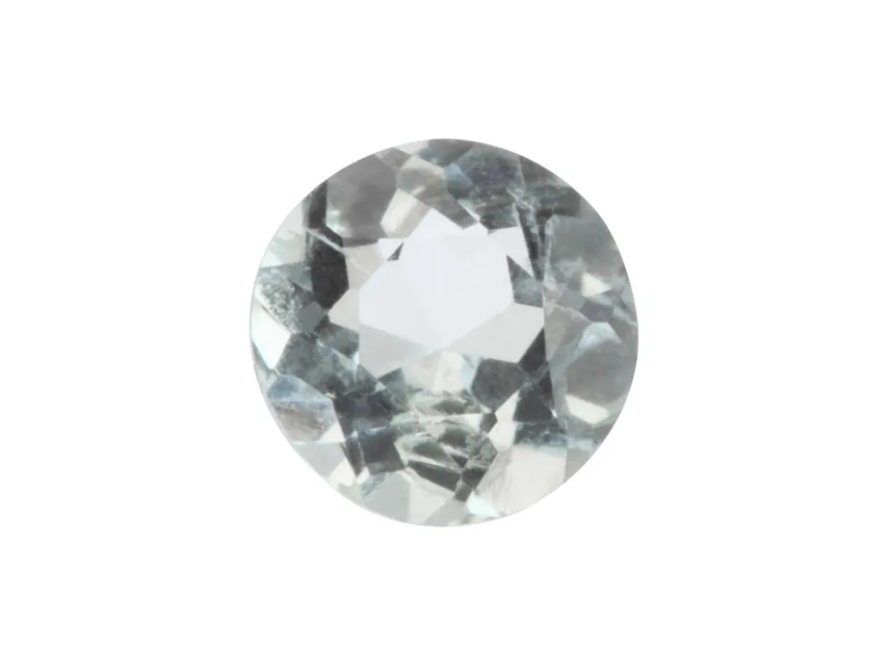 Aquamarine, Round, 3.5mm