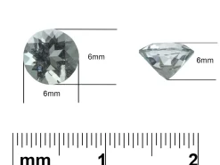 Aquamarine, Round, 6mm