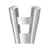 Argentium 4 Claw Double Gallery Collet 5mm Light