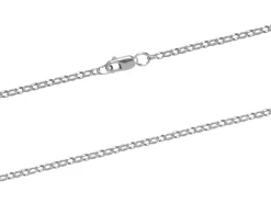 Argentium 960 2mm Oval Belcher Chain 16"/40cm Unhallmarked