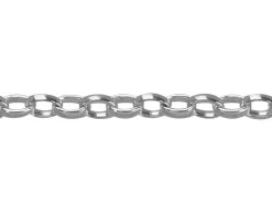 Argentium 960 2mm Oval Belcher Chain 16