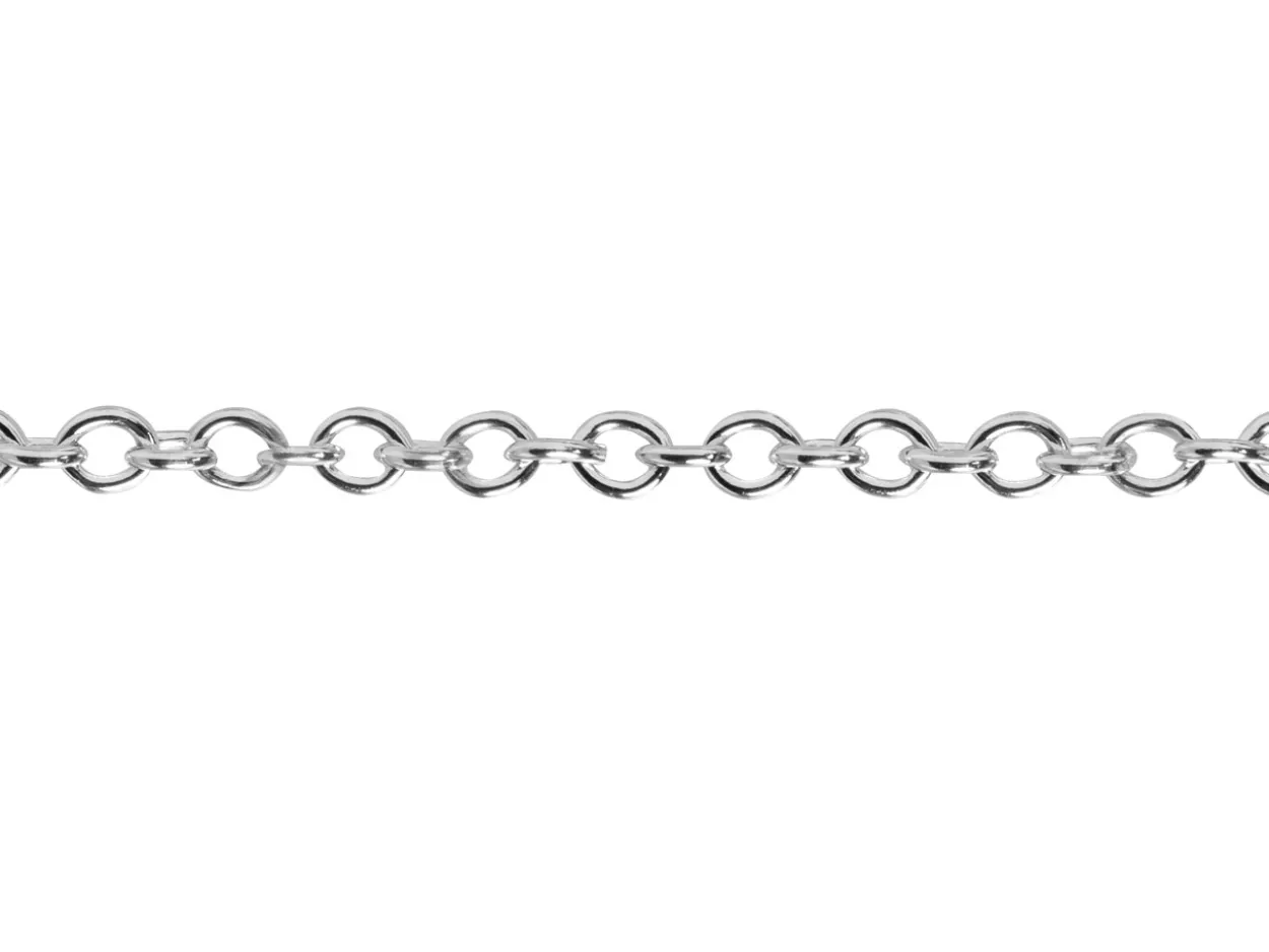 Argentium 960 1.9mm Oval Trace Chain Loose Unhallmarked