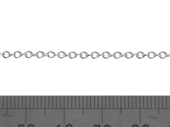 Argentium 960 1.9mm Oval Trace Chain Loose Unhallmarked