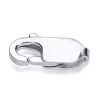 Argentium 960 Silver Lobster Trigger Clasp Catch Oval 10mm