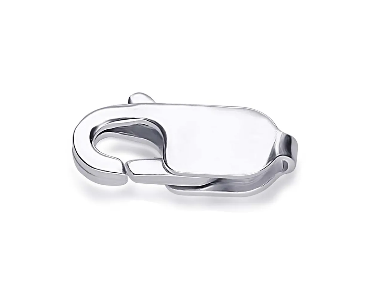 Argentium 960 Silver Lobster Trigger Clasp Catch Oval 8mm