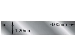Argentium 940 Silver Rectangular Wire 6.0mm X 1.2mm