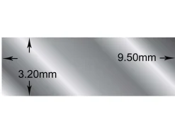Argentium 940 Silver Rectangular Wire 9.5mm X 3.2mm
