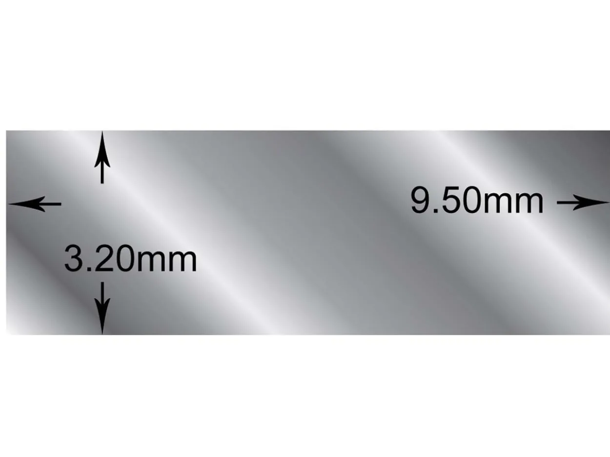 Argentium 940 Silver Rectangular Wire 9.5mm X 3.2mm
