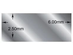 Argentium 940 Silver Rectangular Wire 6.0mm X 2.5mm