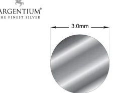 Argentium 940 Silver Round Wire 3.00mm