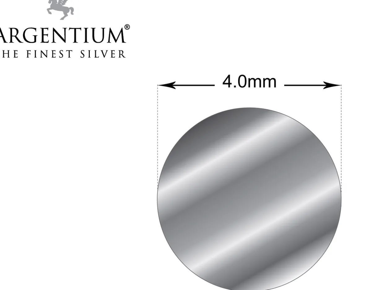 Argentium 940 Silver Round Wire 4.00mm