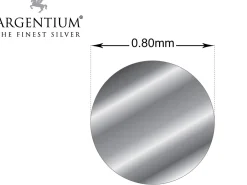 Argentium 940 Silver Round Wire 0.80mm