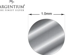 Argentium 940 Silver Round Wire 1.00mm