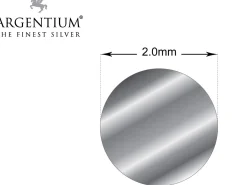 Argentium 940 Silver Round Wire 2.00mm