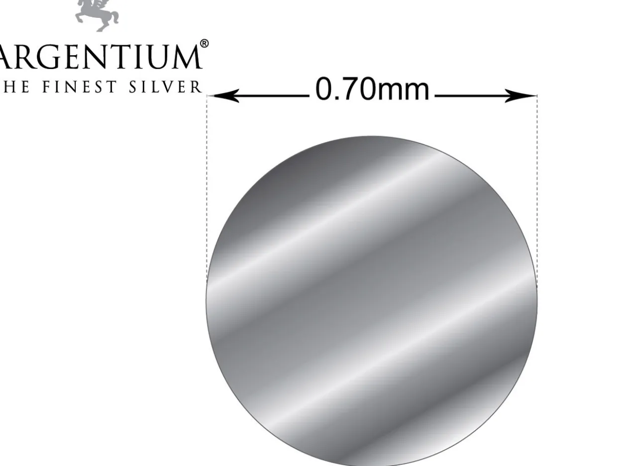 Argentium 940 Silver Round Wire 0.70mm