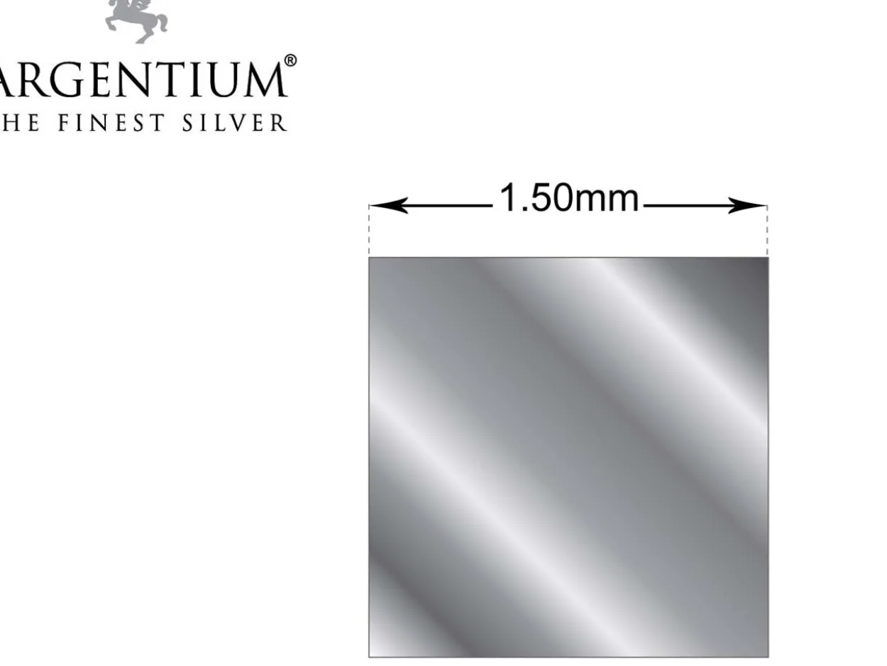 Argentium 940 Silver Square Wire 1.50mm
