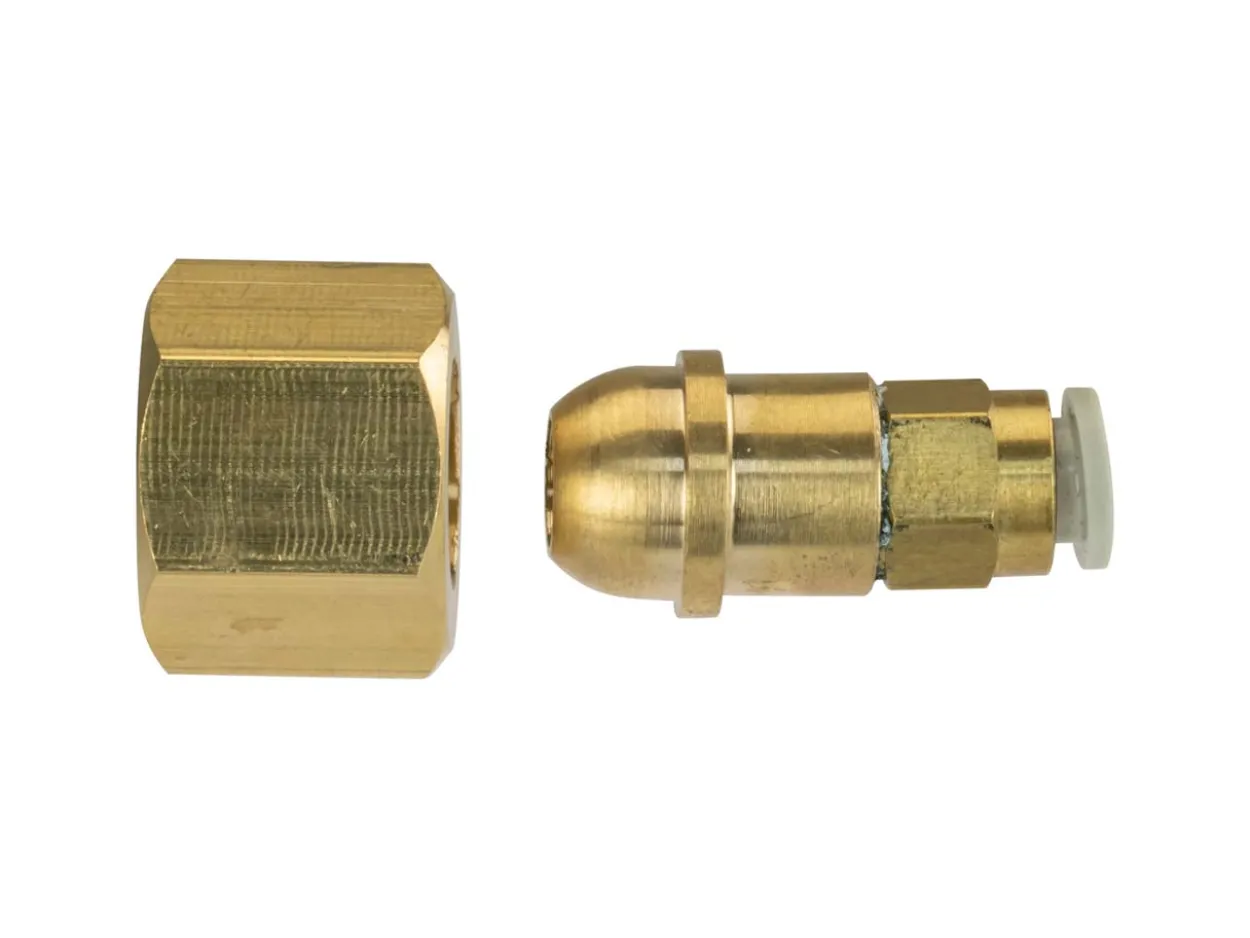 Argon Regulator Female Push Fitting, 3/8 Bsp To 6mm Tube, For Use With Orion Welders
