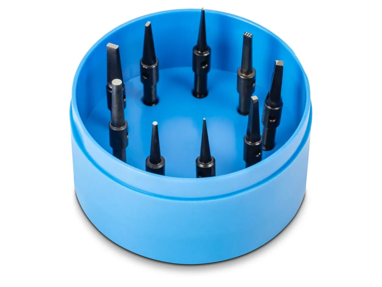 Badeco Hardened Silver Steel Tips Mixed Box Of 9