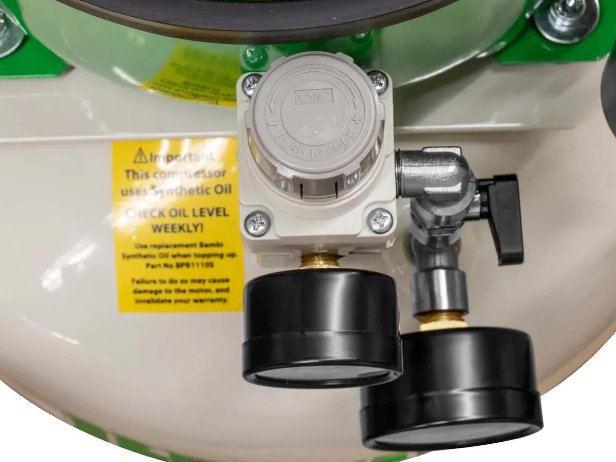 Bambi BB8 0.5hp, 8 Bar 9 Litre Capacity Compressor