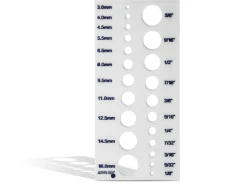 Beadalon Artistic Wire Acrylic Drawplate For Knitted Wire, 22 Hole