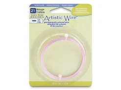 Beadalon Artistic Wire 21 Gauge Flat Silver Plated Rose Gold Colour 0.75mm X 3mm X 0.91m