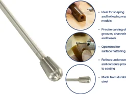 Bench Essentials By Cooksongold Pear Wax Burr 8.0mm
