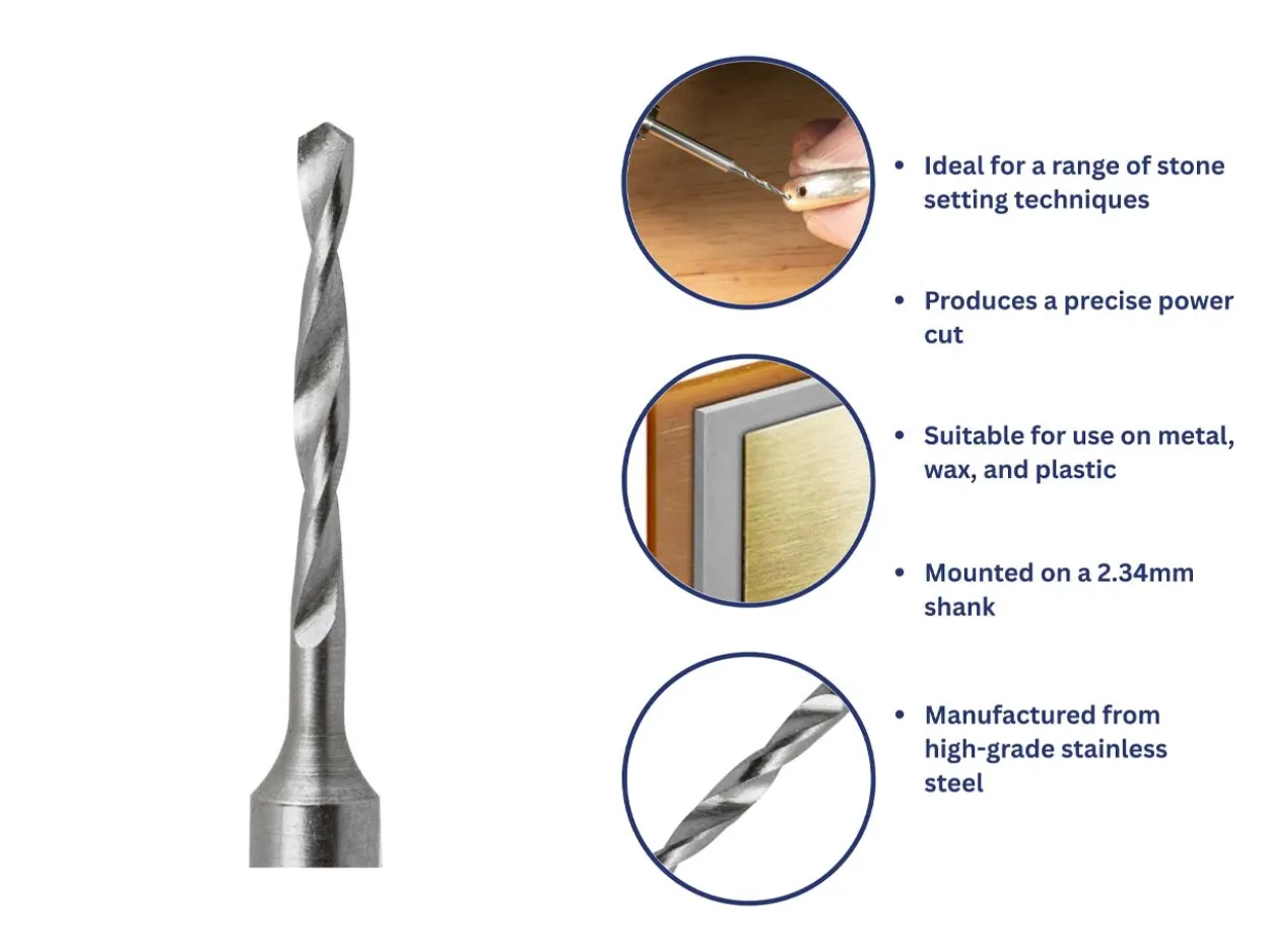 Bench Essentials By Cooksongold Shank Drill 1.00mm