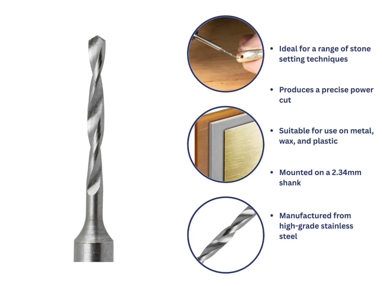 Bench Essentials By Cooksongold Shank Drill 0.80mm