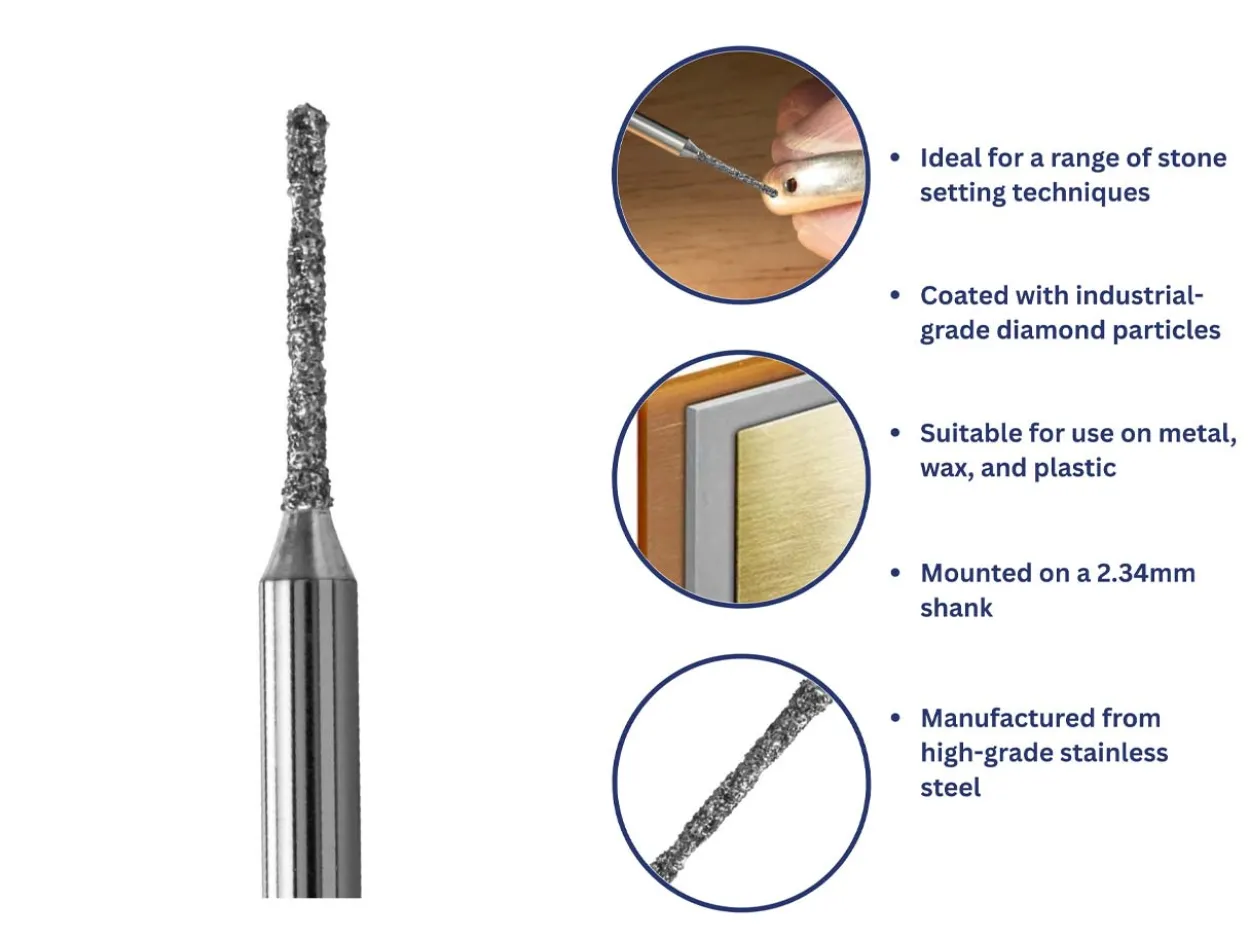 Bench Essentials By Cooksongold Diamond Shank Drill 1.30mm