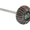 Bench Essentials By Cooksongold Emery Flap Wheel, Oval, 80 Grit