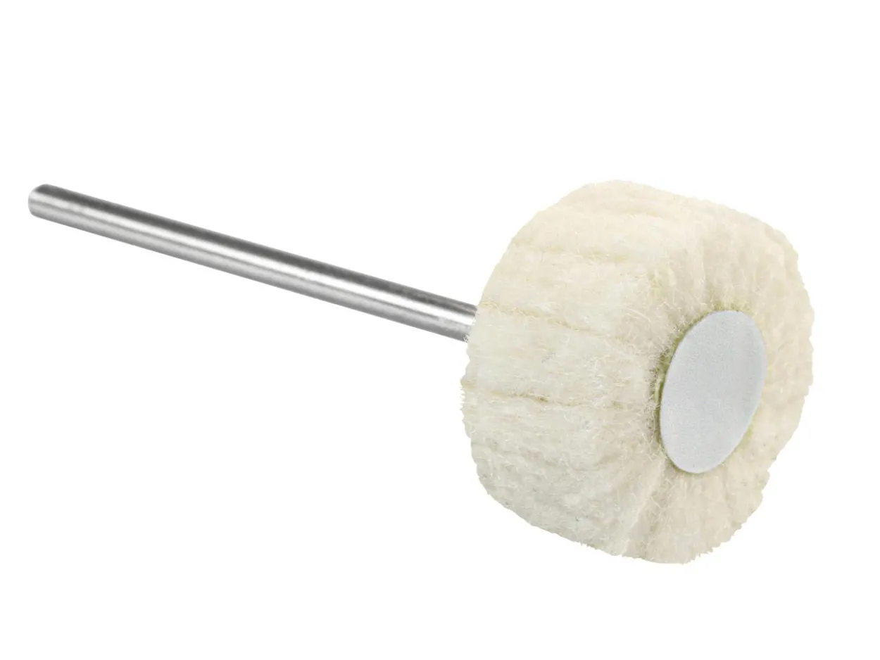 Bench Essentials By Cooksongold Soft Felt Flap Wheel, Mounted, 20mm X 10mm X 2.34mm Shank