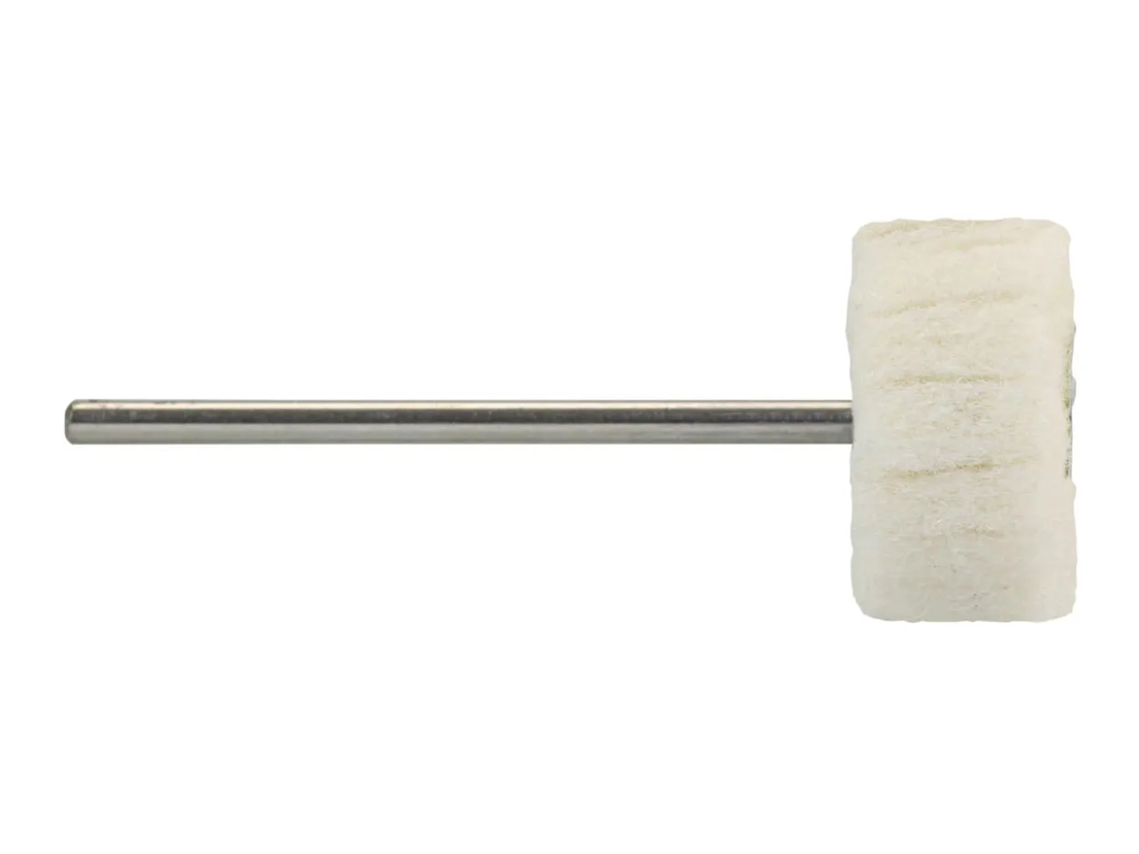 Bench Essentials By Cooksongold Soft Felt Flap Wheel, Mounted, 20mm X 10mm X 2.34mm Shank