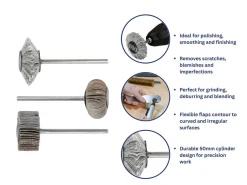 Bench Essentials By Cooksongold Emery Flap Wheel Square Edge Set