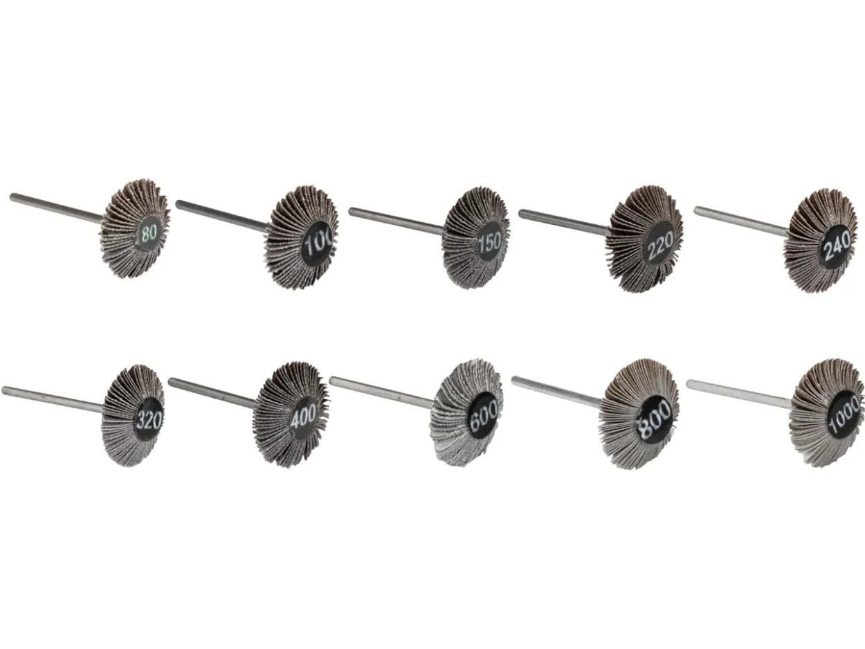 Bench Essentials By Cooksongold Emery Flap Wheel Knife Edge Set