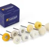 Bench Essentials By Cooksongold Buff Finishing Assorted Pendant Wheels, Set Of 10