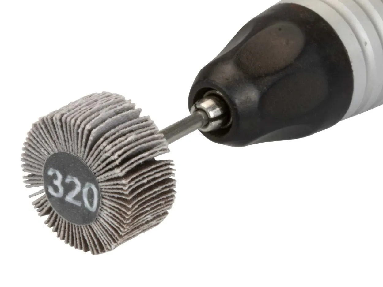 Bench Essentials By Cooksongold Emery Flap Wheel, Square Edge, 320 Grit