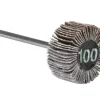 Bench Essentials By Cooksongold Emery Flap Wheel, Square Edge, 100 Grit