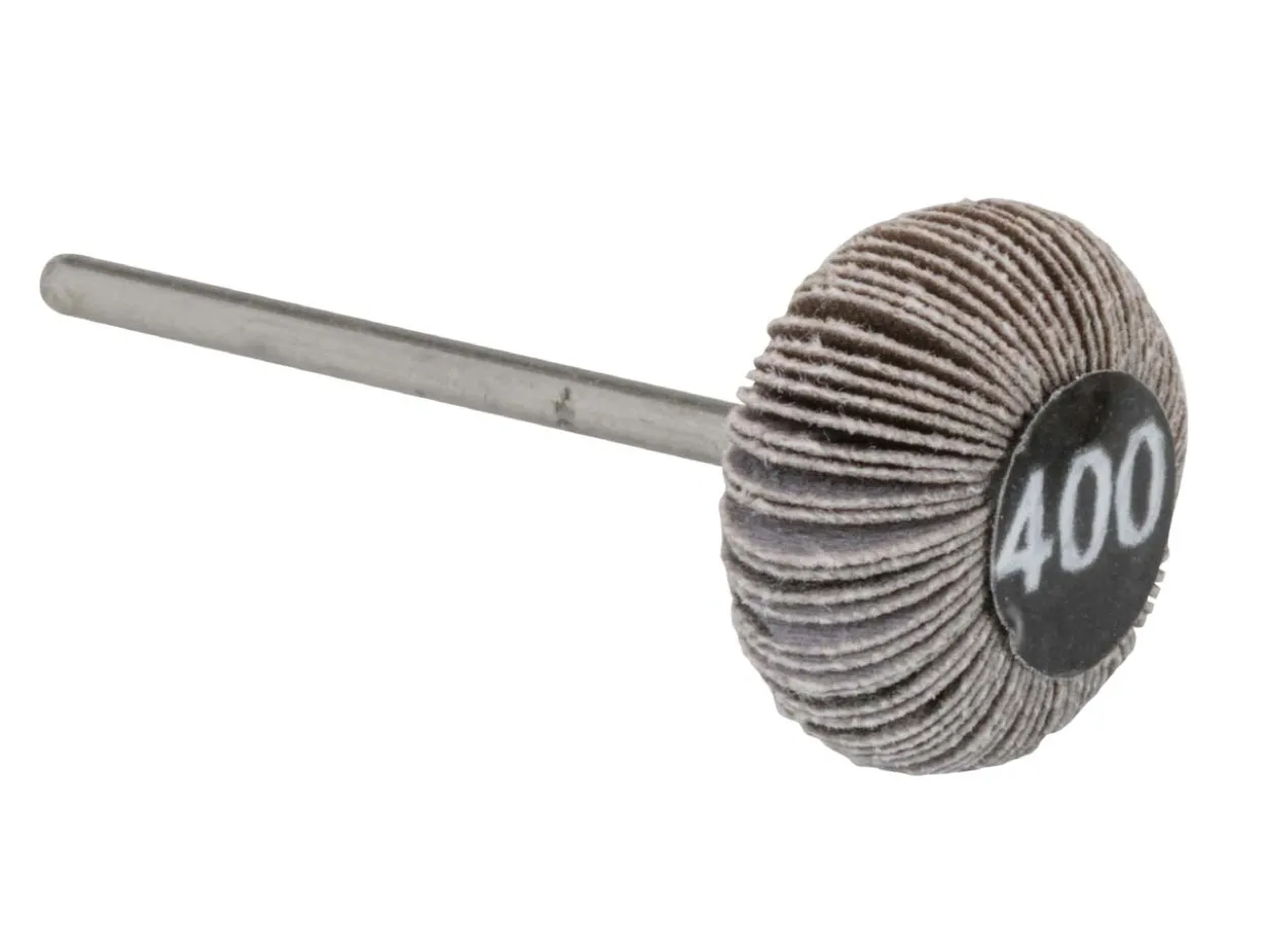 Bench Essentials By Cooksongold Emery Flap Wheel, Oval, 400 Grit