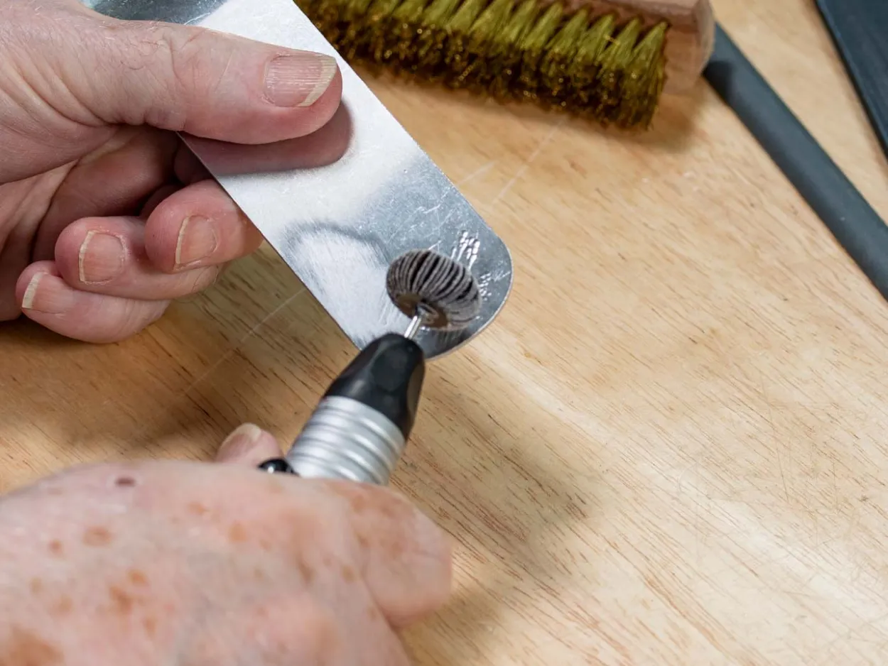 Bench Essentials By Cooksongold Emery Flap Wheel, Oval, 100 Grit